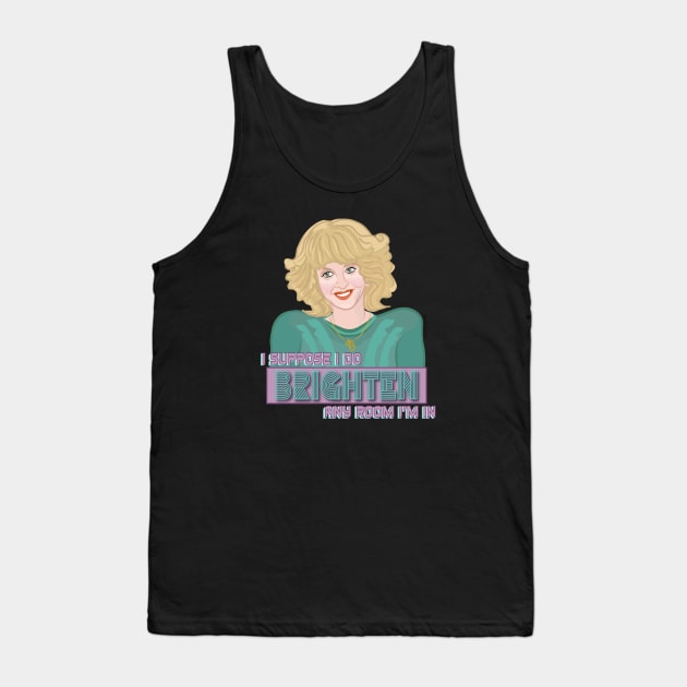 Bev Brightens Up The Room Tank Top by Frannotated